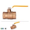 Everflow FIP Full Port Ball Valve, Brass 1-1/2" 605T112-NL